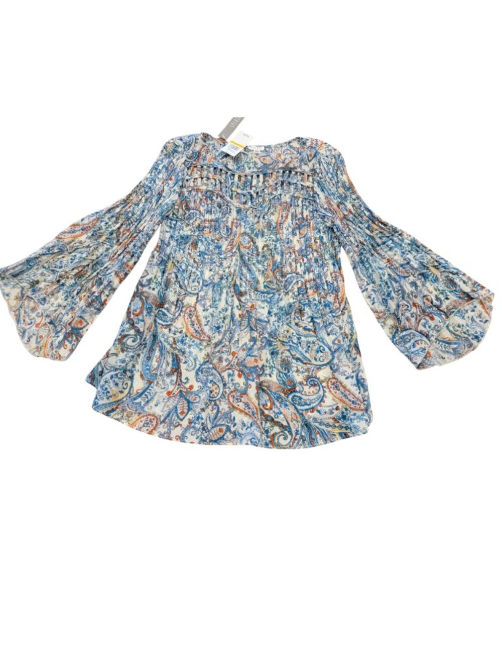 Spense Spring Breeze Bohemian Floral Print Blouse - Picture 3 of 12